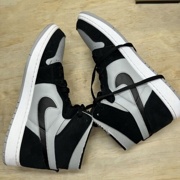USED sz 12 Air Jordan 1 Zoom CMFT Black Light Smoke Grey Mens CT0978-001 main image 5